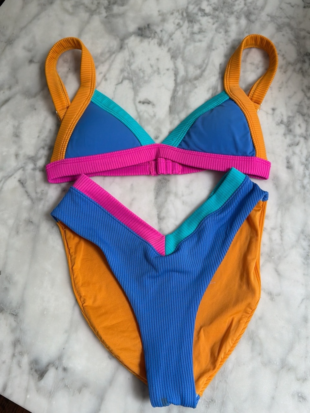 OneOne Orange and Blur bikini size XS